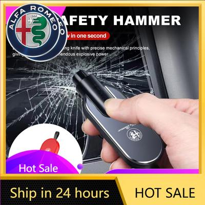 Car Stickers For Alfa Romeo For Alfa Romeo Car Alloy Safety Hammer Emergency Glass Breaker Rescue Tool Safety Supplies Giulietta