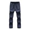 Winter Elastic Waist Pants Men's Waterproof Sports Trousers Outdoor Mountaineering Plus Velvet Stretch Casual Pants