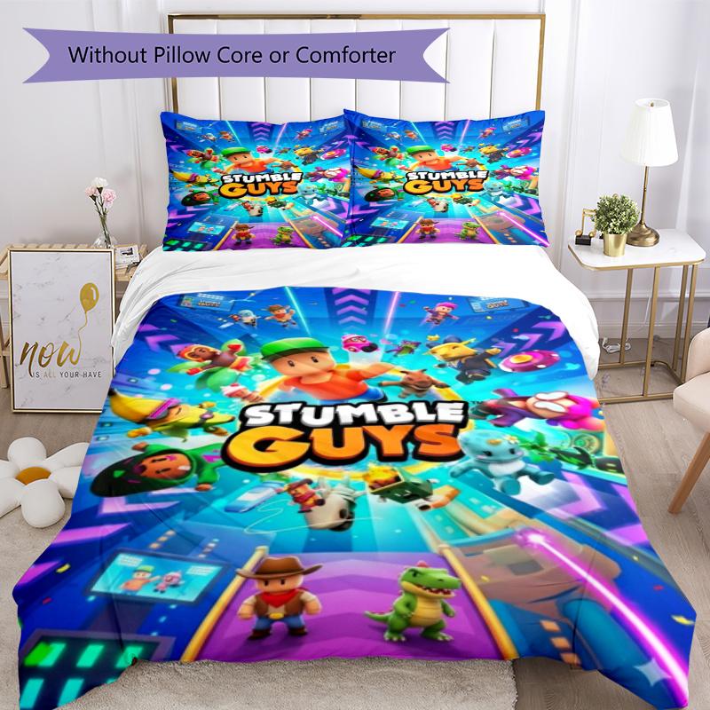 Stumble Guys Bed Linen Set Design For Bedrooms Machine Washable Christmas Gift