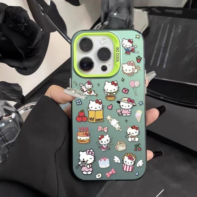 Hello Kitty applies to Apple 16plus mobile phone case iPhone15 cartoon 14Plus anti-drop 13 creative 12 cute