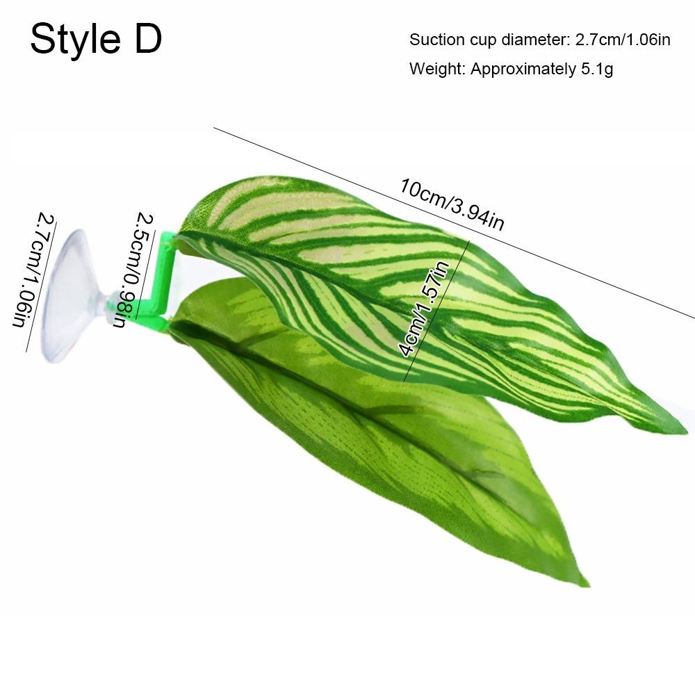 Plastic Betta Fish Rest Leaf Simulated Lotus Leaves/Artificial Leaf Suction Cup Fish Spawning Ornamental Plant