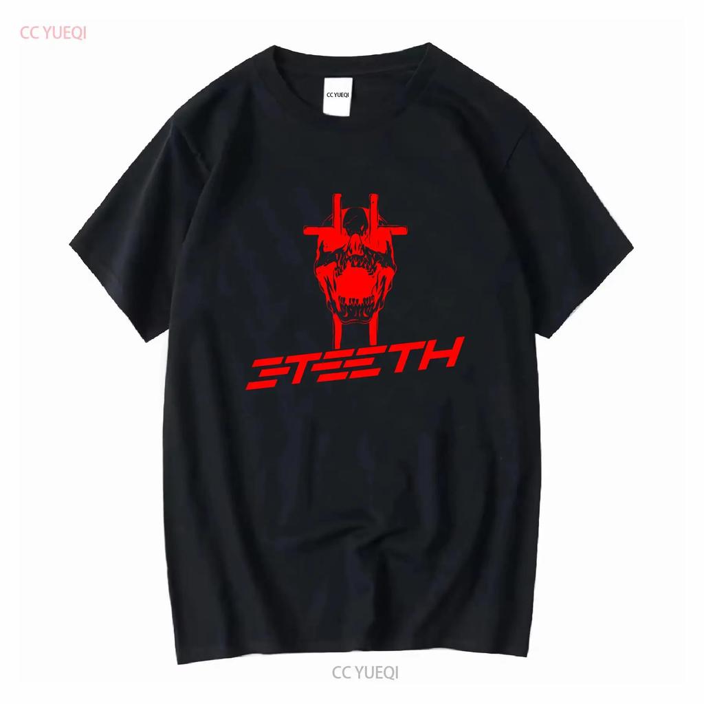 NEW ARRIVAL 3 TEETH AMERICAN METAL BAND T SHIRT long or short sleeves vintage Washed Versatile Slightly homme designer clothes