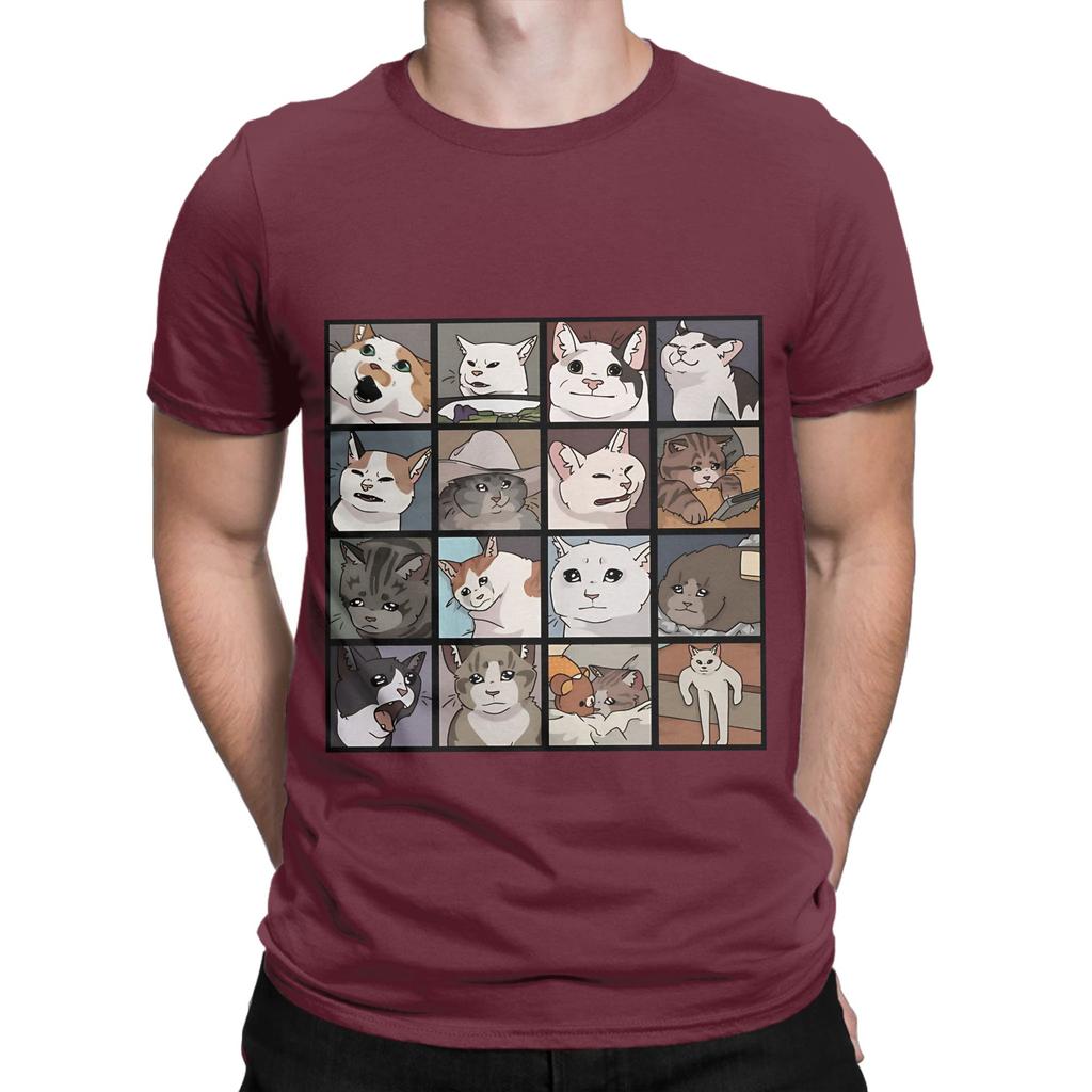 Meme Cats Novelty 100 Cotton TShirt Meme Tees Tops For Unisex