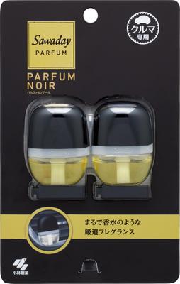 Sawaday Car Parfum Noir Air 6ml x Lufterfrischer, Clip-on-Typ, 2er-Pack
