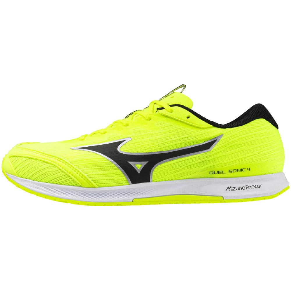 

Mizuno Duel Sonic 4 Track and Field Track and Yellow x 3E Shoes, Club, Lightweight, Cushioned, Field, Black, 27.0 cm,