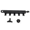 L Track Single Stud Fitting Hook 5 Hooks Versatile Aluminum Alloy for Truck Bed Trailer Cargo Control Pickup RV ATV