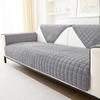 Enfärgad halkfri sofföverdrag Tjocka mjuk plysch soffa Kudde handduk för vardagsrumsmöbler Inredning Slipcovers Sofföverdrag