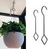 Heavy Iron Hanging Hook 55lb Load Capacity Metal Extension Hook 4pcs for Planter Garments Home Decoration
