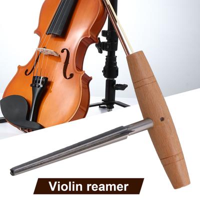Violin Tapered Reamer Solid Ergonomics Handheld Viola Peg Hole Reamer with Wood