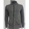Men's Solid Mock Neck Sweater, Slim Fit Long Sleeve Zip Knit Cardigan, New Autumn Winter European Style Men Casual Knit Outerwear