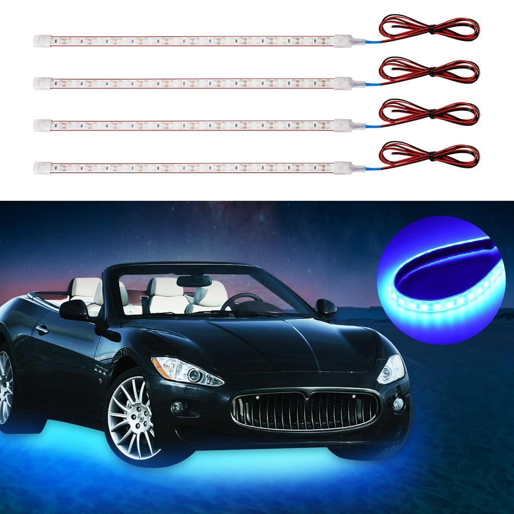 DUOFU365 LED Tape Car LED Tail Underfoot IP68 High Pack of Blue Light, Tape, Footlight, Interior, Boat, Motorcycle, Lamp, Lighting, 12V, Silicone,