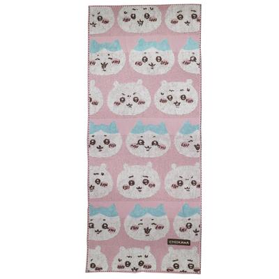 Marushin Chiikawa Face Chiikawa Antibacterial and Odor 0775018000 Towel, Character, 100% Cotton, Resistant,