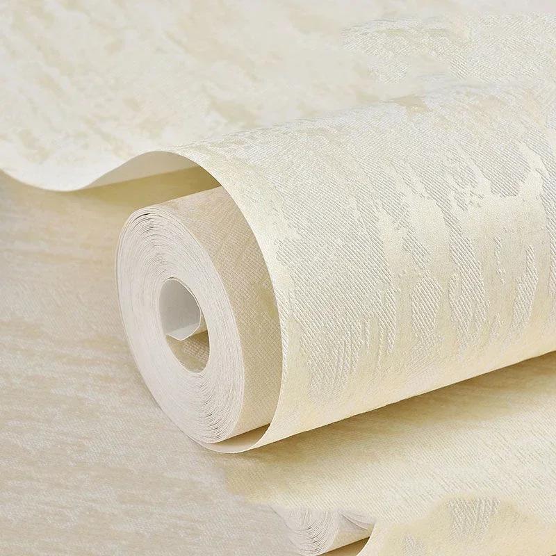 Solid Simple Modern Metallic Wallpaper Roll Cement Concrete Texture Wall Papers Bedroom Living Room Clothing Store Home Decor