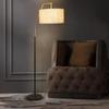 Nordic Minimalist Floor Lamp: Luxury Fabric Shade for Living Room, Bedroom, or Coffee Table
