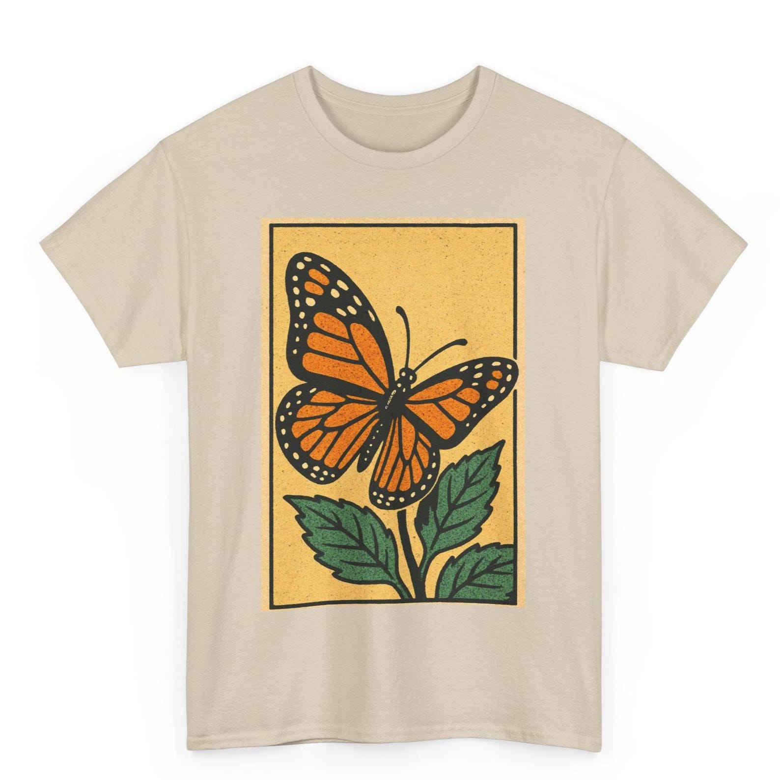Monarch Butterfly Retro Comic T-Shirt: Vintage Nature Graphic Tee 3XL
