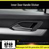 Compatible with 2021 VW Golf 8th Gen Interior Mod: Carbon Fiber Center Console & Door Protection Stickers