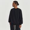 Mens Heavyweight Fleece Crewneck Sweatshirt Solid Color Casual Streetwear Top Teens
