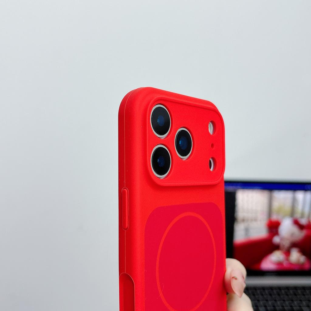 al For  Liquid Silicone Magnetic Case For For Iphone 17 Air 16 1 14 Plus 13 17 Pro Max Chinese New Year Red Soft Cover