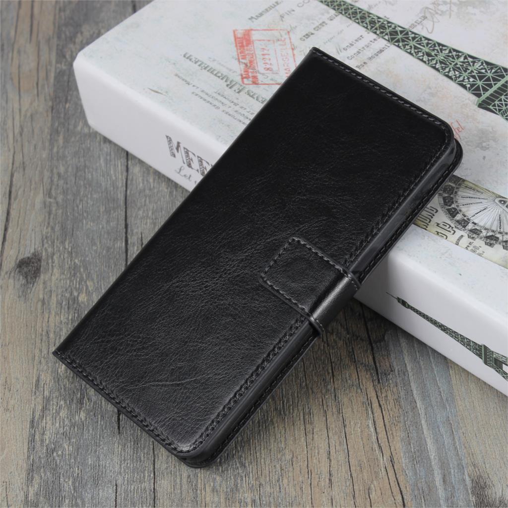 

Чехол-держатель для карточек для LG G5 G7 G6, чехол из искусственной кожи, ультратонкий чехол-кошелек, откидная крышка-кобура for LG G6 чёрный