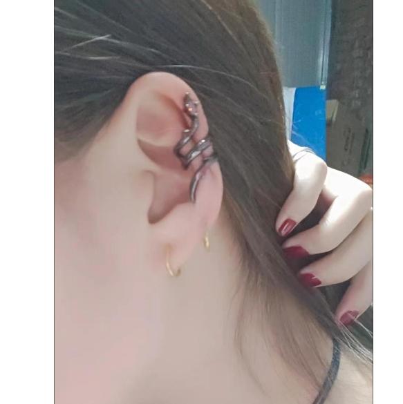 Cartoon Magischer König Ohrknochen-Clip-Ohrringe für Männer Frauen