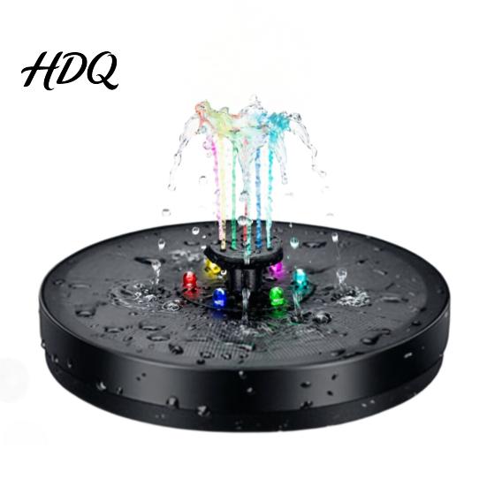 Bath Time Fun Toy Solar Floating Fountain with Colorful LED Lights Rechargeable Bathtub Water 16cm