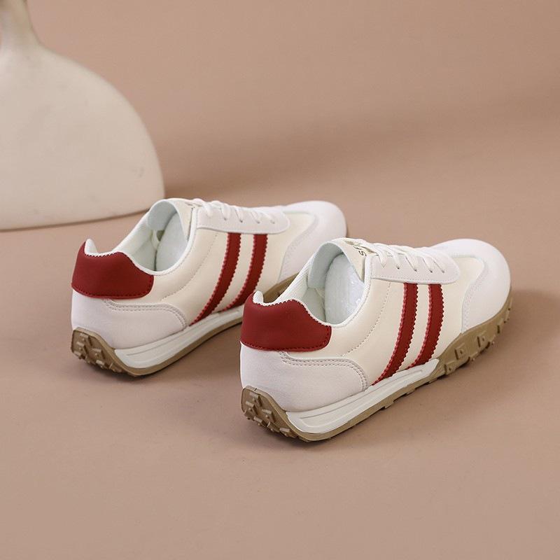 

Versatile red flat baseplate shoes 2025 autumn new sports and leisure shoes niche fashion platform training shoes women s 41 красный