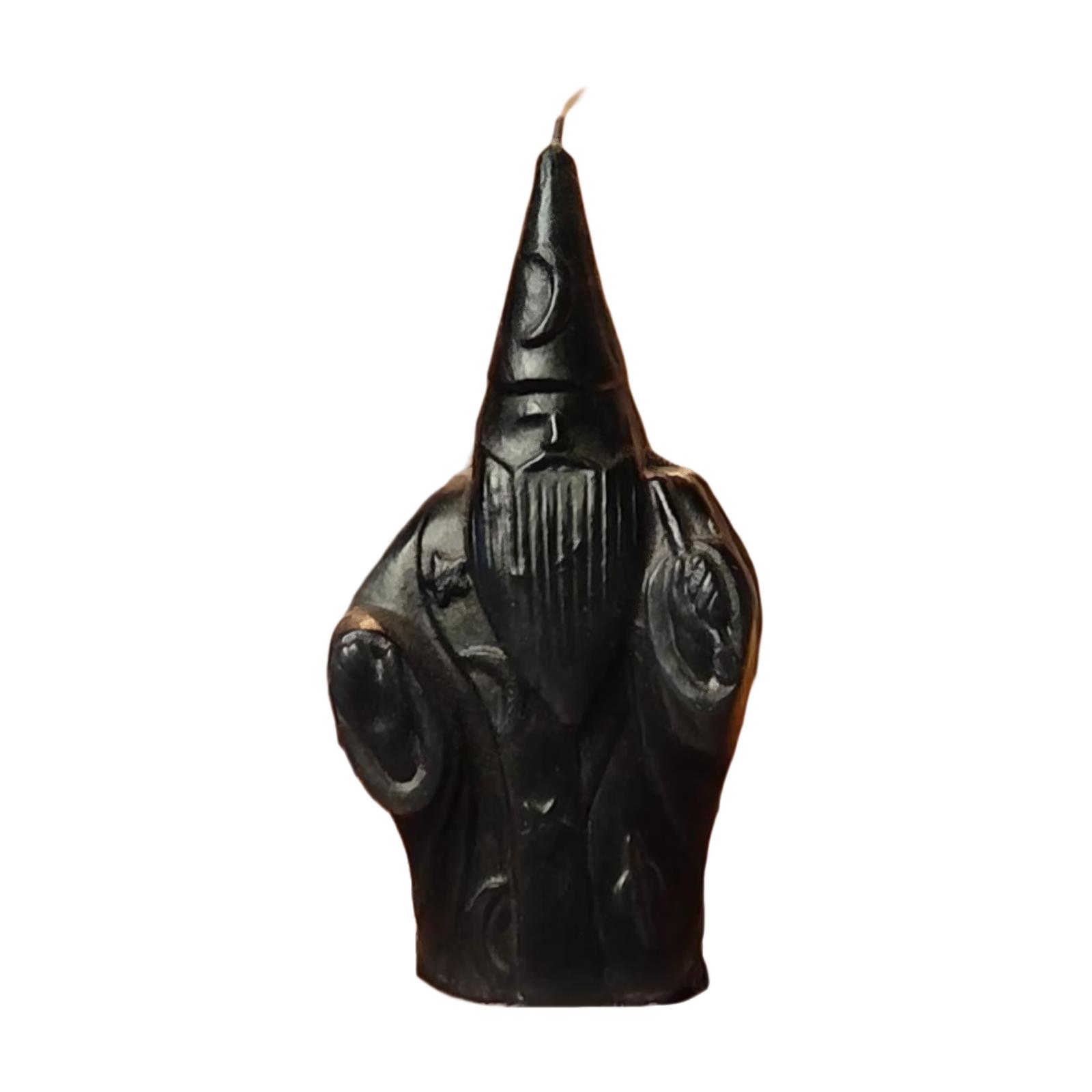 Merlin Candle Hecate Jyotish Mystic Mall Decorative Soy Blend Wax Candle Pack-Of-1 чёрный