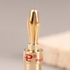 2Pcs Musical Speaker Cable Audio Connector Adapter Gold-plated Copper Audio Banana Connectors