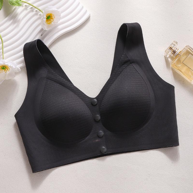 Traceless Steel Rim Autumn and Winter Front Buckle Vest Type Underwear, Comfortable Breastfeeding, Anti-gravity Support Bra Cover