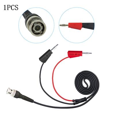 BNC To Dual 4mm Stackable Banana Plug Oscilloscope Test  Cable 100cm