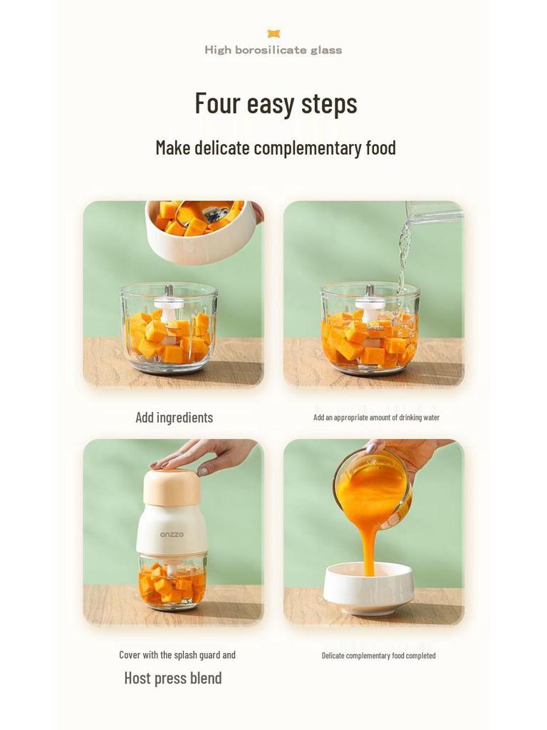 Multi-functional Mini Electric Baby Food Maker & Blender