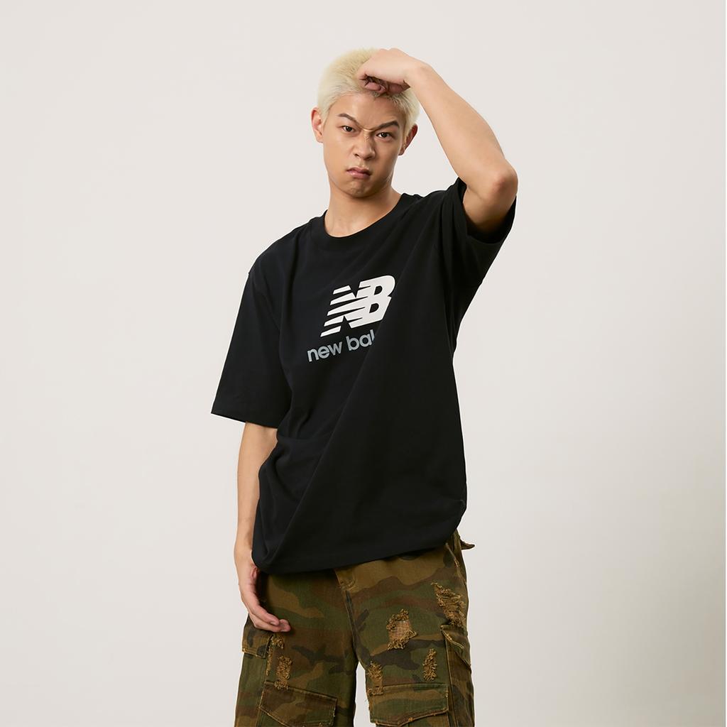 New Balance Essential Logo T-shirt Asia Sizing 'Black' Men's AMT31541-BK