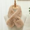 New Mao Mao collar scarf winter women's warm imitation Rex rabbit plush scarf neck protection cute neck cover