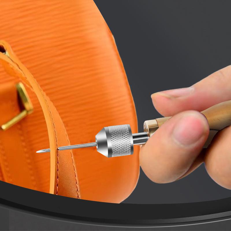 DIY Leather Sewing Awl Kit Waxed Thread Hand Sewing Tools Leather Craft Edge Stitching Belt Strips Shoemaker Canvas Repair Tools