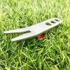 Durable Zinc Alloy Golf Ball Fork Divot Repair Tool Portable Pivot Provides Sturdy and Comfortable Green Repair