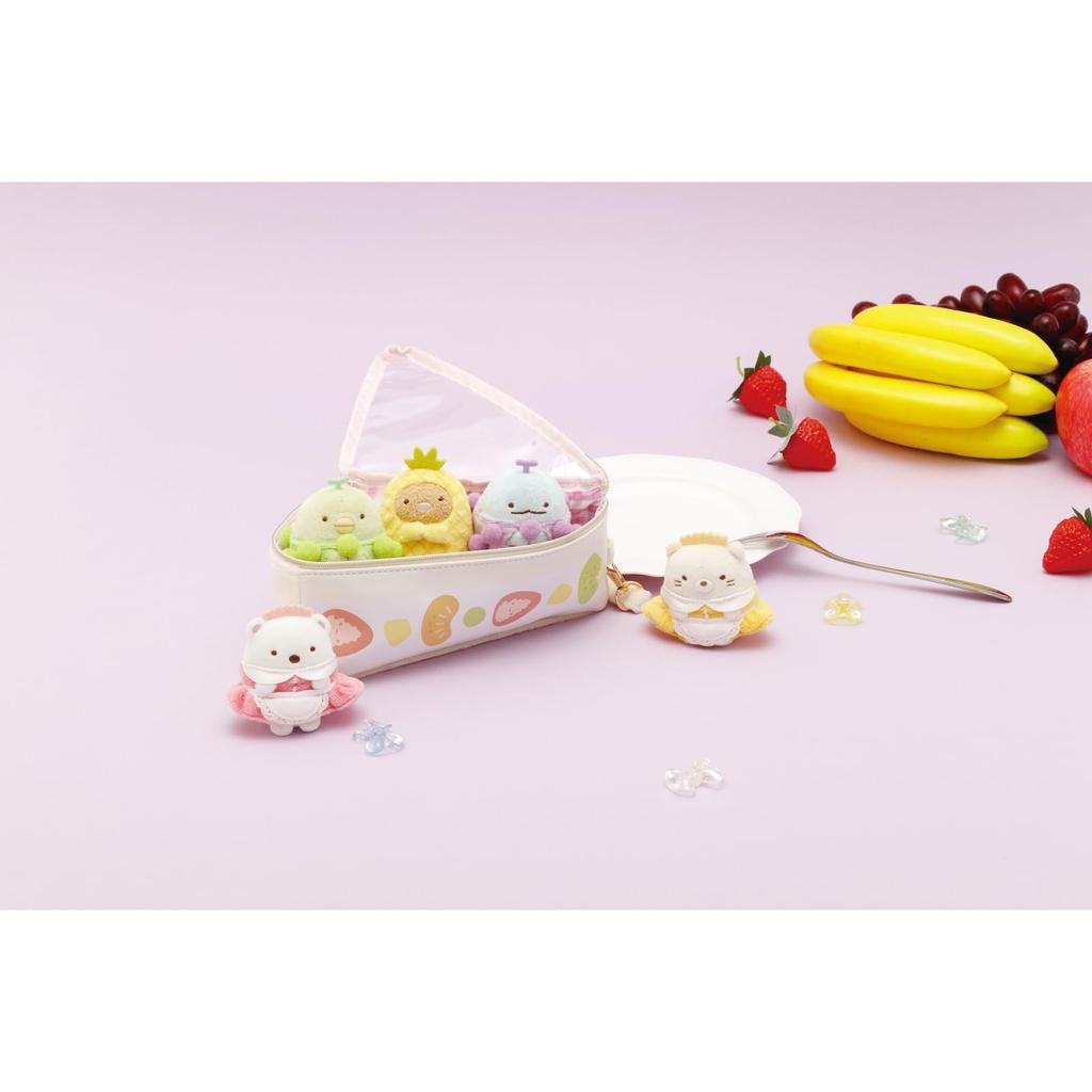 San-X Sumikko Gurashi "Fruit Parlor" SumiColle Pouch Fruit Sandwich CA77001 Approx. H150 x W135 x D75mm