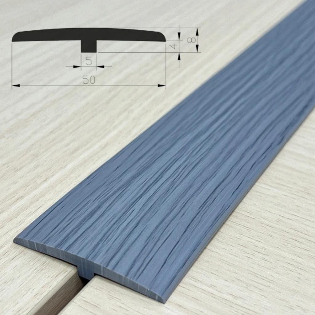 1 ud. 1 m/39,37 pulgadas Tira de transición autoadhesiva en forma de T para suelo de madera, tira de transición de huecos, tira de umbral para paso de puerta, tira de borde de junta,