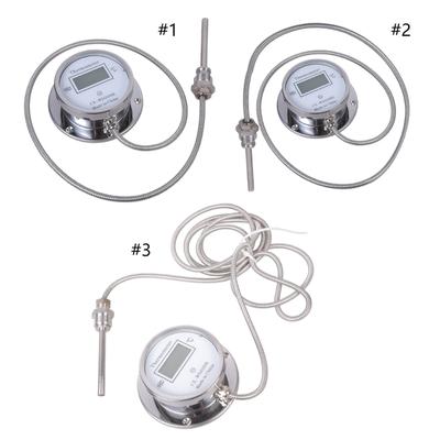 Industrial  Steel Temperature Gauges Threaded Sensors Rapid Response Digital Thermometers Suitable for Boiler Pipelines