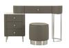 Bed Desk Sharon Grey With Stool Silver Legs Cm 120X40X75 (Stool Size Ø36X39)