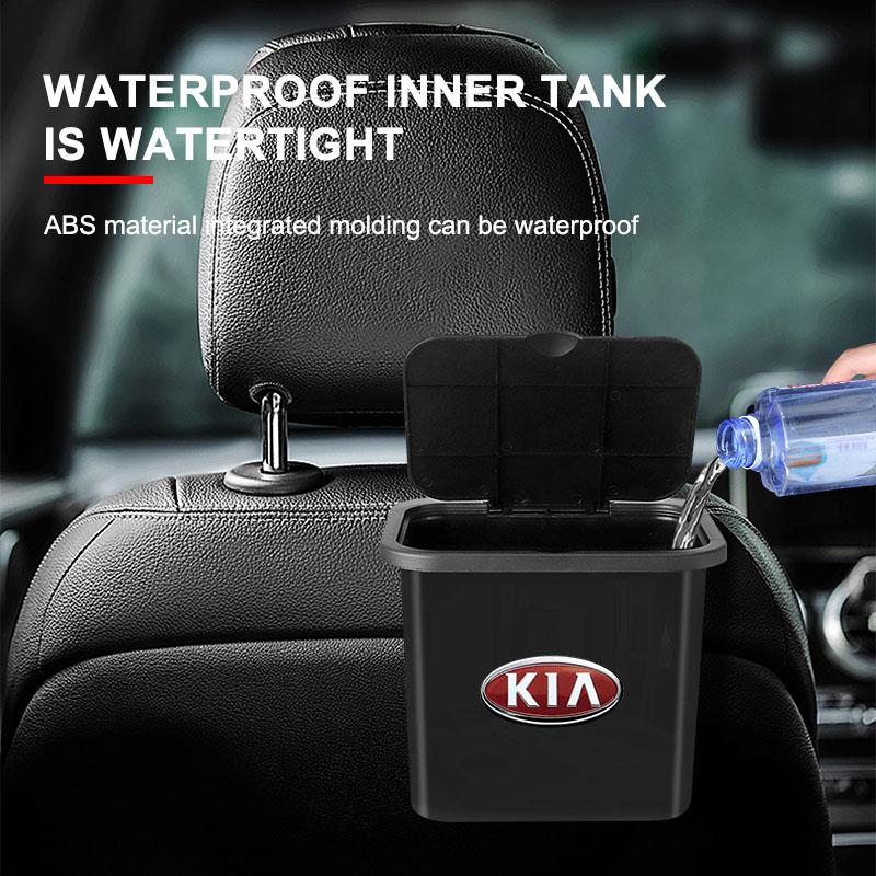 Car Hanging Trash Bin Seat Back Storage Box Phone Holder Hook For KIA Sportage Ceed Rio 3 Picanto Proceed Gt Stinger 4 K7