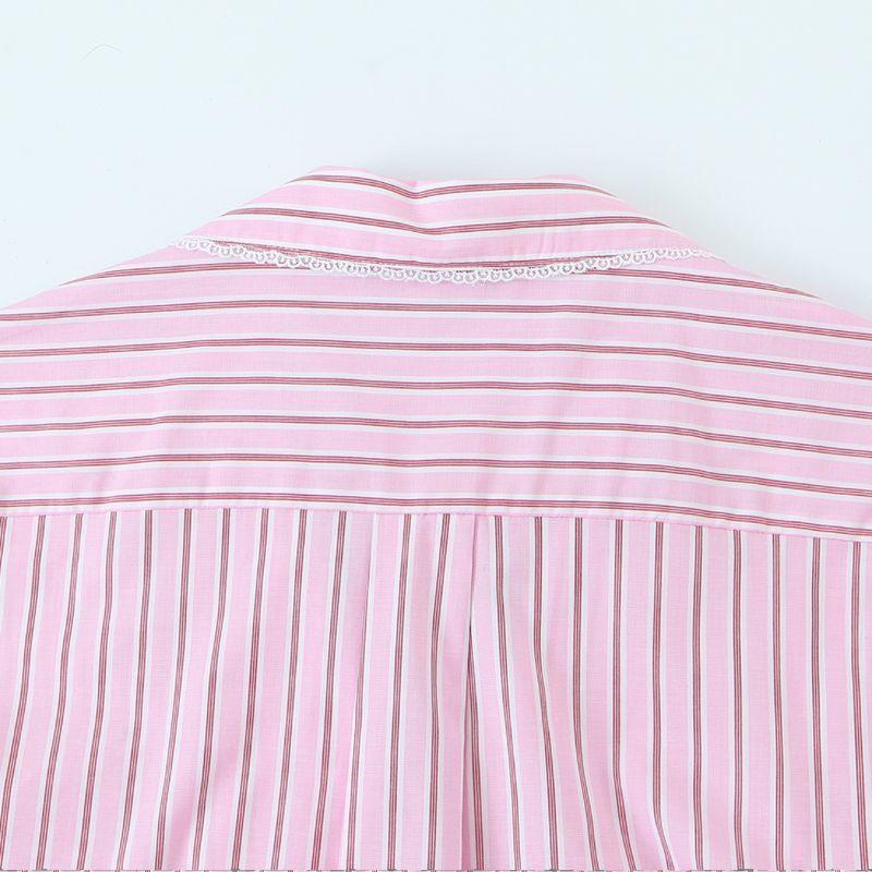 Kaslead New Women clothes Western Style Stripe Short Shirt Vest Casual Pants 2658899 2659899