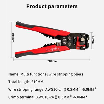 Self-Adjusting Wire Stripper Multifunctional Electrician Tool Stripping Pliers Electrician Crimping Tools
