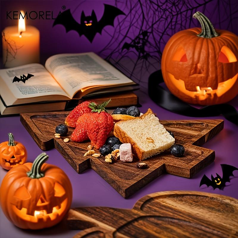1PC Wooden Charcuterie Board Serving Tray Kitchen Vegetable Charcuterie Board Party Appetizer Tray For Christmas And Halloween