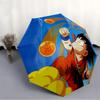 Paraguas Plegable Automático de Dragon Ball Goku, Paraguas de Viaje, Marco Duradero de Plástico y Hierro, Adecuado para Exteriores y Necesidades Diarias, a0818081