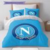 Napoli Crest Custom Name Pattern Bedding Quilt Set Quilt Cover Pillowcase Home Birthday Gift(1 * duvet cover + 2 * pillowcase, without core)