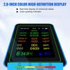 Air Quality Pollution Meter Tester with Time Display WiFi Air Quality Detectors Home HCHO TVOC CO CO2 Testing Meter