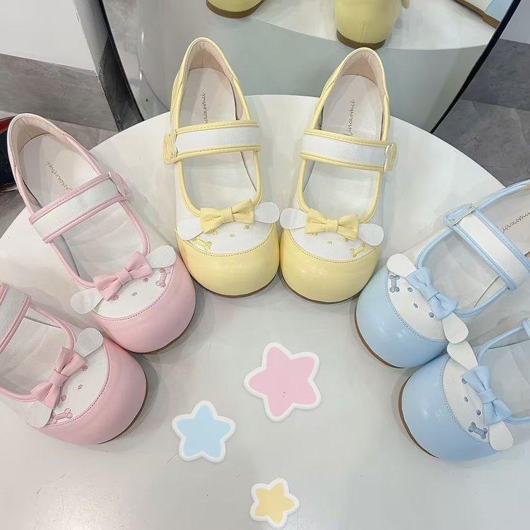 Niche original Lolita shoes Mary Jane women's shoes cute Japanese round head flat-soled leather shoes lo shoes jk uniform single shoes