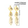 Bohemian Geometric Earrings Irregular Tassel Earrings Multi-Layer Earrings  Women Jewelry
