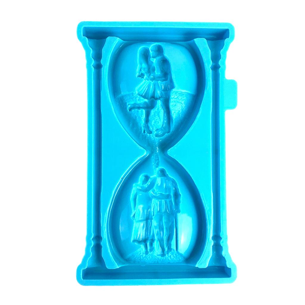 Heart Shaped Hourglass Mould Silicone Casting Mold for DIY Jewelry Making Crystal Droplet Decorations Making Tools