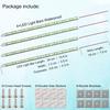 12V LED Light Bar Waterproof, 12V LED Light Strip 54 LEDs 7000K White Color Enclosed Trailer Interior DIY Cabinet LED Light Strip for
